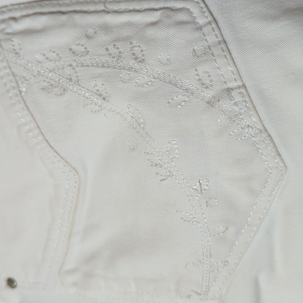 Jag Jeans cropped wide leg white low rise size 6 - Picture 8 of 11